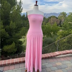 NWOT Petal & Pup Cadenza Strapless Blush Pink Maxi